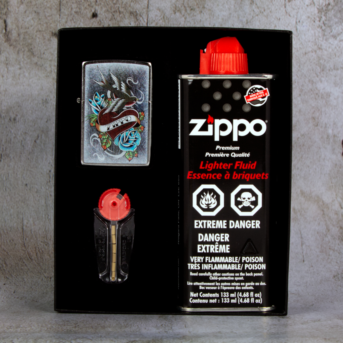 Vintage Tattoo Zippo Set in Gift Box. | Things Engraved