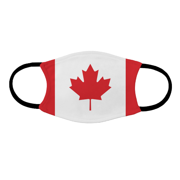 Adult face mask Canada Flag.