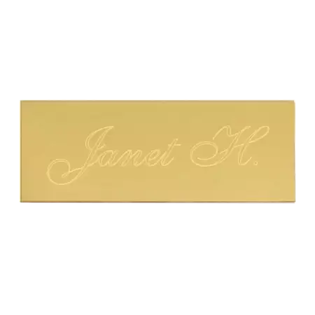 Brass Plate 2 x 3/4 with Custom Engraving