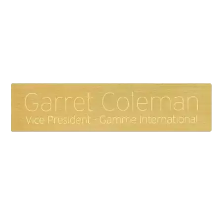 Brass 8 x 2 Plate with Custom Engraving
