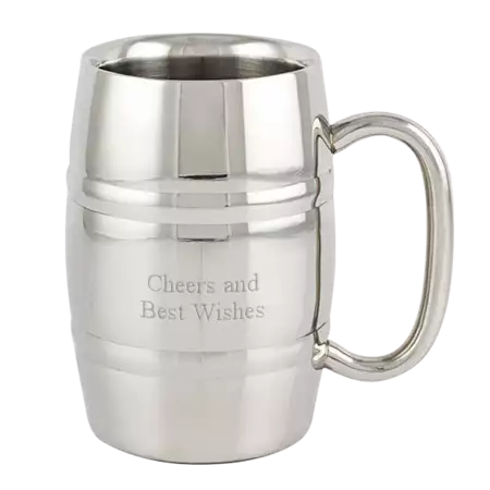 Engraved Stein Stainless Steel Double Walled