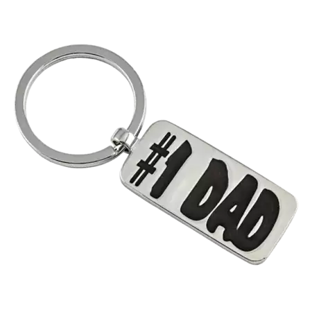 1 Dad Keychain