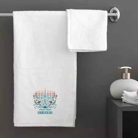 Hanukkah Bath Towel