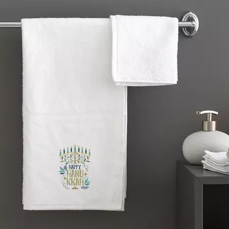 Hanukkah Bath Towel buy at ThingsEngraved Canada