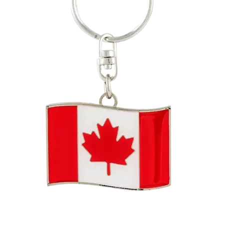 Canada Flag Keychain buy at ThingsEngraved Canada