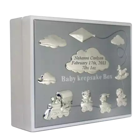 Baby Keepsake Box - White buy at ThingsEngraved Canada