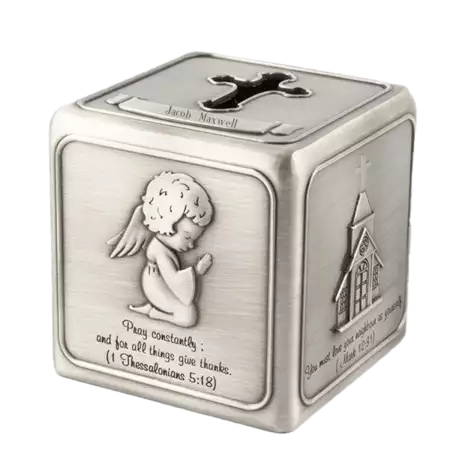 Religious Cube Money Bank buy at ThingsEngraved Canada