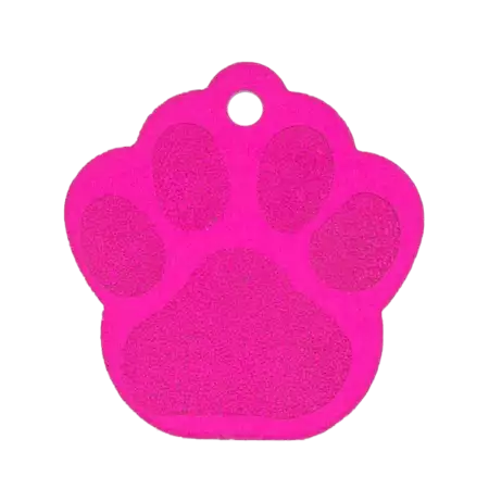 Pink Paw Pet Tag buy at ThingsEngraved Canada