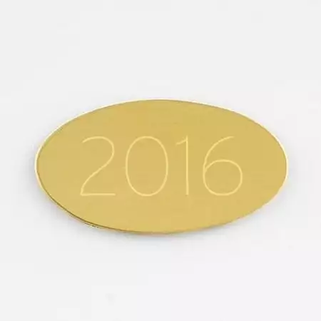 Brass Oval Plate 3 x 1.5 buy at ThingsEngraved Canada