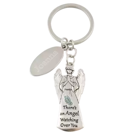 Angel Watching Over You Angel Keychain buy at ThingsEngraved Canada