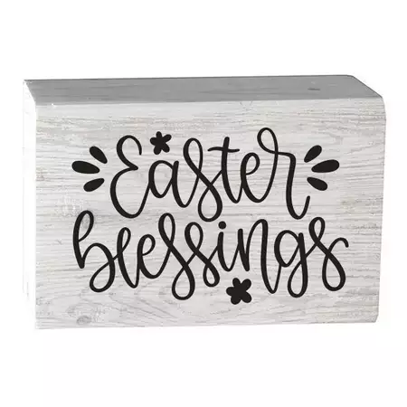 Easter Blessings Barn House Wooden Block buy at ThingsEngraved Canada
