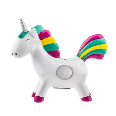 Rainbow Unicorn Ceramic Bank with Engraving Plate buy at ThingsEngraved Canada