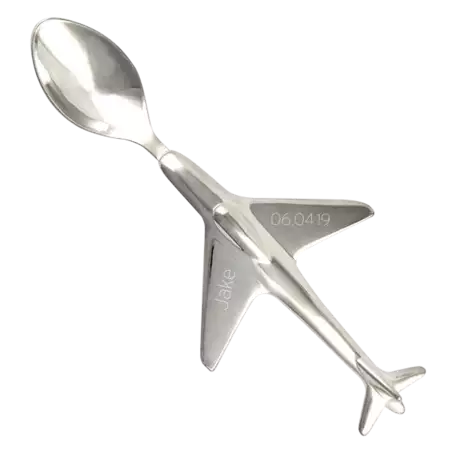 Silverplated Airplane Spoon buy at ThingsEngraved Canada