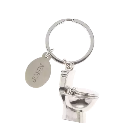 Toilet Keychain buy at ThingsEngraved Canada