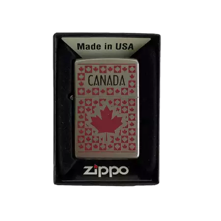 Customizable Zippo Canada Red Leaf buy at ThingsEngraved Canada