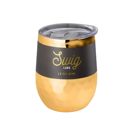 Customizable SWIG Lux Series 12oz Wine Cup Gold buy at ThingsEngraved Canada