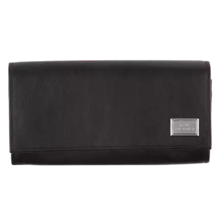 Leather Travel Wallet RFID - Black buy at ThingsEngraved Canada