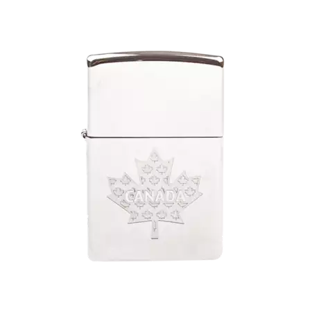 Zippo Canada Maple Leaf Lighter Engraved