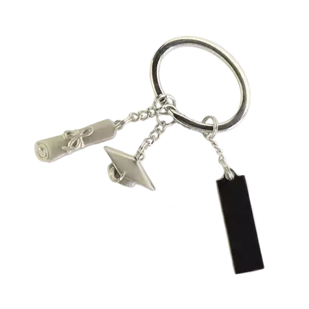 Graduation Dangle Keychain with Custom Engraving buy at ThingsEngraved Canada