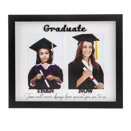 Double 4x6 Then & Now Graduation Frame buy at ThingsEngraved Canada