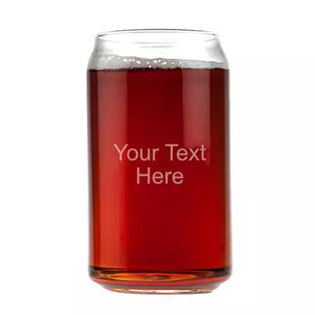 Engraved Beer Can Glass 16oz buy at ThingsEngraved Canada