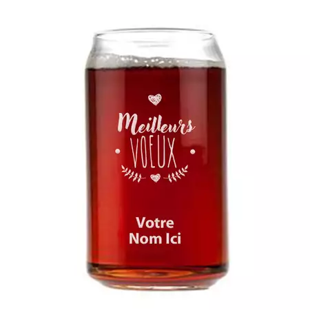Meilleurs Vœux Beer Glass buy at ThingsEngraved Canada