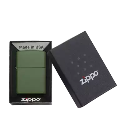 Zippo Green Matte Lighter buy at ThingsEngraved Canada