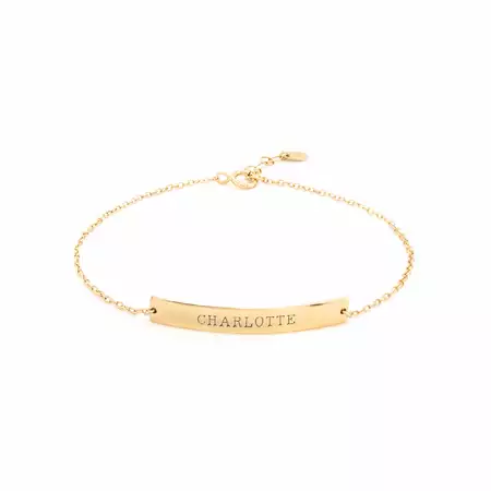 Bar Bracelet Gold buy at ThingsEngraved Canada