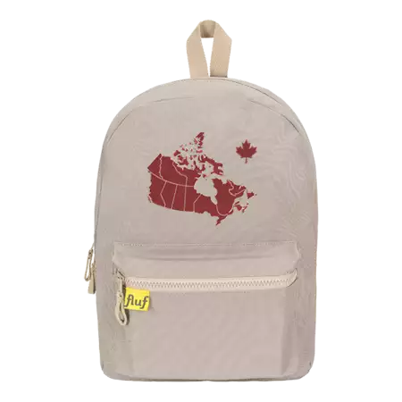 BackPack Smoke Grey with Canada Map Embroidery buy at ThingsEngraved Canada