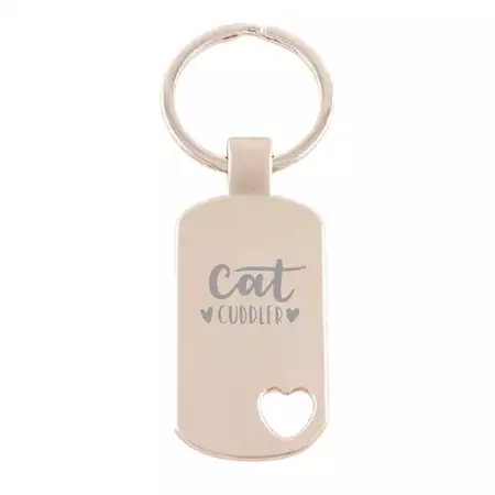 Cat Cuddler Keychain buy at ThingsEngraved Canada