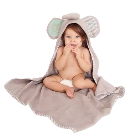 Elephant Hooded Baby Towel with Custom Embroidery buy at ThingsEngraved Canada