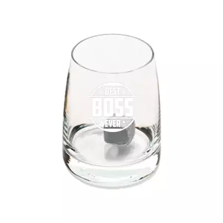 Best Boss Ever Whiskey Glass buy at ThingsEngraved Canada