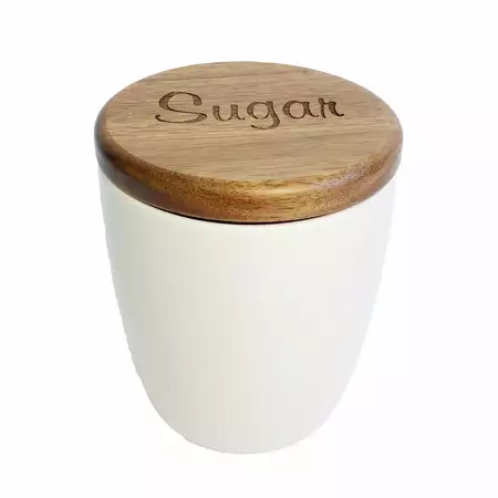 Ceramic Kitchen Canister 16 oz Custom Engraved buy at ThingsEngraved Canada