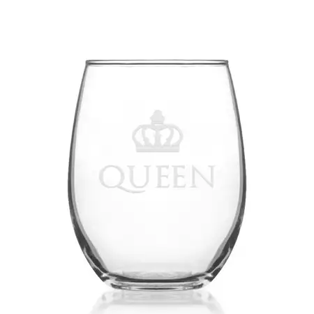 Queen Wine Glass 15oz buy at ThingsEngraved Canada