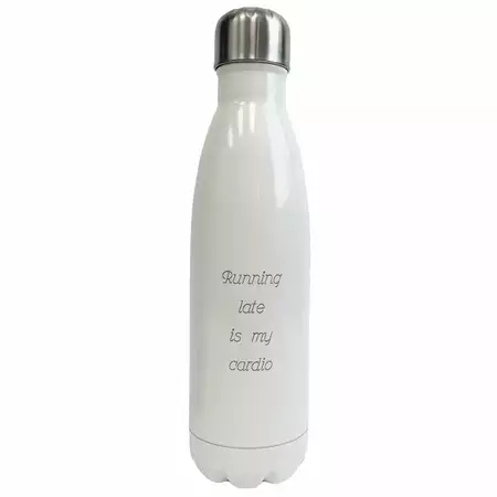 Water Bottle - 32oz Stainless Steel - white buy at ThingsEngraved Canada