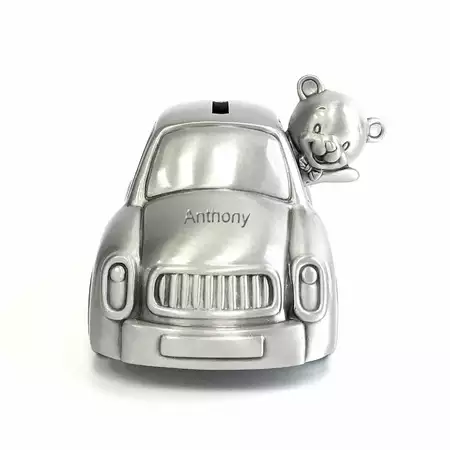 Car pewter bank buy at ThingsEngraved Canada