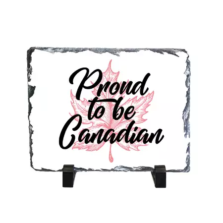Proud to be Canadian Slate Decor buy at ThingsEngraved Canada