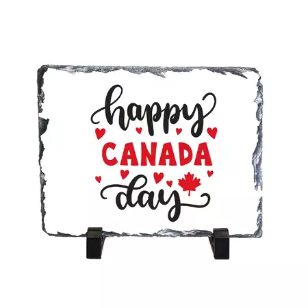 Happy Canada Day Slate Decor