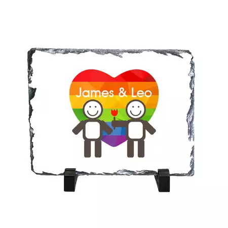 LGBTQ2S+ Decor Slate with Custom Names(Copy) buy at ThingsEngraved Canada