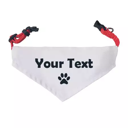 Personalized Pet Bandana Small Size with Paw buy at ThingsEngraved Canada