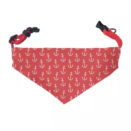 Custom Pet Bandana Large Size Anchors Print