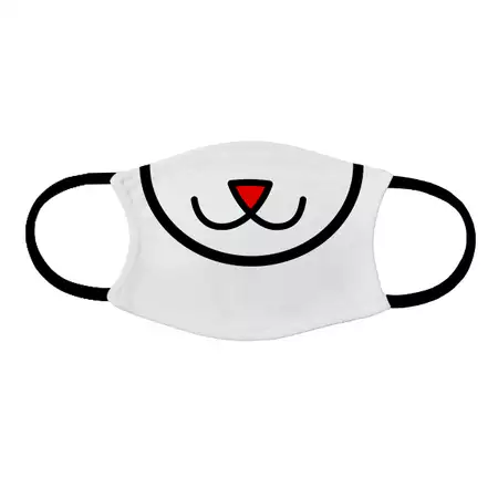 Custom Kids Face Mask Smiling Cat buy at ThingsEngraved Canada