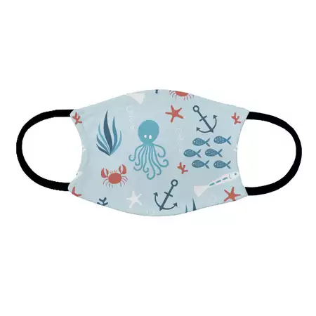Custom Kids Face Mask Anchor Print buy at ThingsEngraved Canada