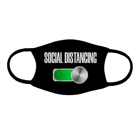 Kids face mask Social Distancing is On buy at ThingsEngraved Canada