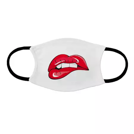 Adult face mask Red Woman's Lips buy at ThingsEngraved Canada