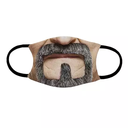 Adult face mask Beard Face buy at ThingsEngraved Canada
