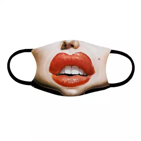 Adult face mask Red Lips buy at ThingsEngraved Canada