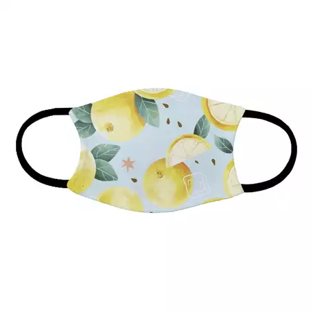 Adult face mask Lemon Print