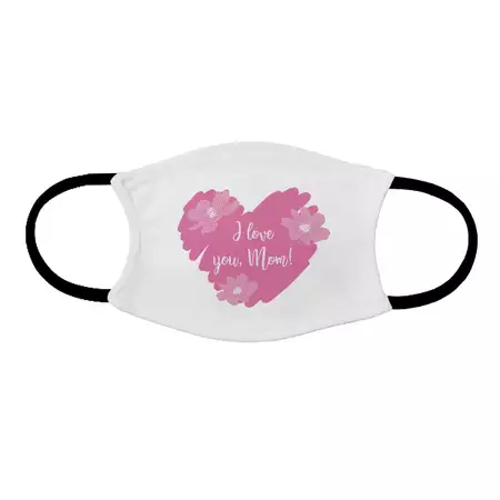 Adult face mask I Love You Mom buy at ThingsEngraved Canada