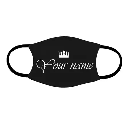 Adult Face Mask with Custom Name buy at ThingsEngraved Canada